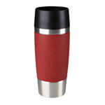 Termos calatorie Travel Mug, inox, 0.36 L, baza anti-alunecare, inchidere Quick Press, inox, rosu