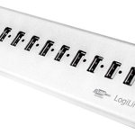 Hub de mare viteza , LogiLink , USB 2.0 10 porturi + 1Port cu incarcare rapida , alb, LogiLink