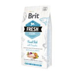 BRIT Fresh Muscles & Joints Adult L-XL, Pește cu Dovleac, hrană uscată conținut redus cereale câini, 12kg, Brit