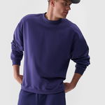 Hanorac de trening fără fermoar și glugă unisex - bleumarin, 4F Sportswear