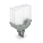 Empty component plug housing; 8-pole; transparent housing; with fiber optics, Wago