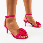 Sandale cu toc Olivia Fuchsia