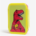 Cutie galbena pentru mancare cu print dinozaur - T-Rex Mustard