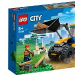 LEGO City. Excavator de constructii 60385, 148 piese, 