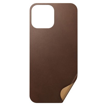 Skin din piele naturala NOMAD Leather MagSafe compatibil cu iPhone 13 Pro Max Brown, NOMAD