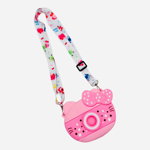 Jucarie senzoriala Fidget Toys Pop It Bag, Geanta multicoloră pop it, forma aparat foto