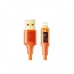 Cablu Mcdodo Amber Series Fast Charging USB la compatibil Lightning, 1.2m, Portocaliu