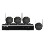 Kit supraveghere video exterior hikvision ip wifi nk42w0h(d); 2mp, kitul cuprinde 4 x camere exterieo 2mp wifi ds-2cv1021g1-idw(2.8mm)(d), 1 x nvr