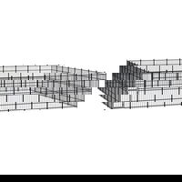 Gossi padoc pentru caini de exterior, 74,65 m2, otel, Gossi