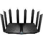 Router wireless wi-fi 6 tp-link archer ax90, 8 antene, negru