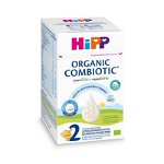 Lapte praf Hipp formula de continuare Organic Combiotic 2, +6 luni, 800g