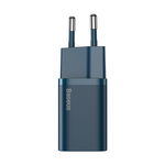 Incarcator retea Baseus Super Si, Quick Charge 20W, 1 x USB Type-C 5V/3A, albastru, BASEUS