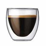 Pahar sticla termorezistenta cu pereti dubli, ESPRESSO, Vivalto, 100ml, Vivalto