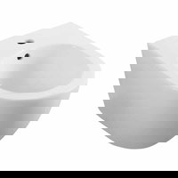 Bideu suspendat Fluminia Minerva alb, 