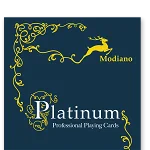 Carti de joc PLATINUM JUMBO 2 index din acetat PVC - Albastru Rosu -Modiano, Modiano