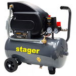 Compresor STAGER HM2024F 4530102024, 24 L, 8 bar, 1500 W, 23 kg, STAGER