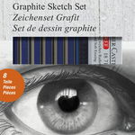 Set Creion graf div tarii 6 buc/set gold Faber-Castell, Faber-Castell