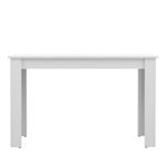 Masa Dining Sufragerie Cu Picioare Albe, Culoare Stejar-alb, 110x70 Cm