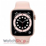 Apple Watch 6 GPS Carcasa Gold Aluminium 44mm Pink Sand Sport Band