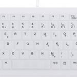 Tastatură Cherry AK-C4110 cu fir alb DE (AK-C4110F-US-W/GE), Cherry