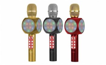 Microfon pentru Karaoke disco LED - Wireless hifi