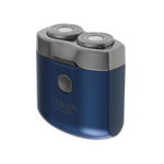 Mini aparat de ras Adler AD 2937, 250 mAh, USB tip C, Turistic, Fara fir, Autonomie 35 min., Albastru/Inox, Adler