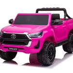 Masinuta electrica pentru fetite, Toyota Hilux 4x4 180W 12V 14Ah PREMIUM, culoare Barbie Pink, Hollicy