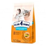 Hrana uscata completa pentru pisici CLUB 4 PAWS Premium Sensitive Digestion, 2 Kg