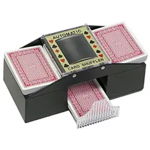 Aparat de amestecat carti de joc, automat, Card Shuffler, Gonga® Negru