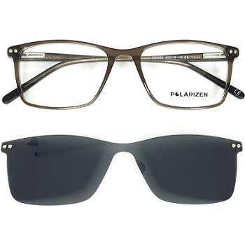 Rame ochelari de vedere barbati Polarizen CLIP-ON SS6002 C3, Polarizen