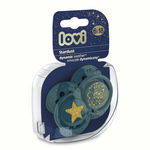 Set 2 suzete silicon dinamic Lovi 6-18 luni Stardust green 22894, Lovi