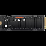 SSD WD Black SN850 HeatSink 1TB M.2 2280 PCIe Gen4 x4 NVMe, Read/Write: 7000/5300 MBps, IOPS 1000K/720K, TBW: 600, Western Digital