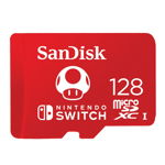 Card de memorie SanDisk, Flash pentru Nintendo Switch, 128GB, Rosu, SanDisk