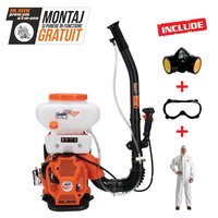 Atomizor RURIS A102 + kit echipament lucru {masca+ochelari+salopeta} 10262014, 2.9 CP, 42 cmc, 1.4 L, Benzina, 100 Km/h