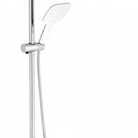 Coloana de dus cu baterie monocomanda alb Ferro Tina