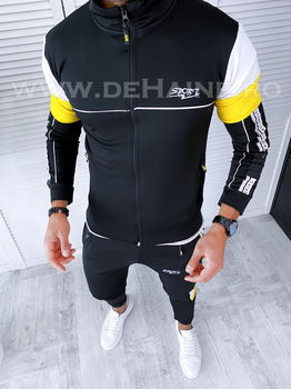 Trening barbati pantaloni + hanorac negru cu mici defecte 2245 P18-5.2