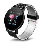 Ceas Smartwatch Techstar® 119 Gri, 1.3 inch IPS, Monitorizare Cardiaca, Tensiune. Oxigenare, Sedentary, Bluetooth, IP67