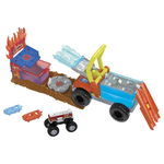 Pista cu masinuta Hot Wheels Monster Trucks Arena Smashers Color Shifters Salvarea lui 5Alarm, Mattel