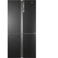 Side by side Cube Haier HTF-610DSN7, 628l, Total No Frost, Motor Inverter, Sistem Antibacterian, Display LED, Super Cooling, Super Freezing, Clasa F, H 190 cm, Negru