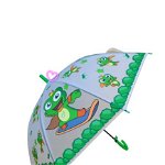 ​Umbrela cu desene pentru copii verde engros, 