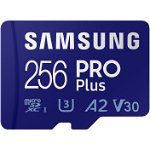 Card de memorie Samsung microSD, PRO Plus, 256GB, 160MB/s + adaptor