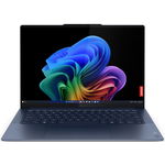 Laptop ultraportabil Lenovo Yoga Slim 7 14Q8X9 cu procesor Qualcomm® Snapdragon® X Elite X1E-78-100 pana la 3.4GHz, 14.5", 3K, OLED, Touch, 32GB LPDDR5x, 1TB SSD, Qualcomm® Adreno™ GPU, Windows 11 Pro, Cosmic Blue, 3y Premium Care