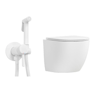 Set vas wc suspendat Matilda Alb cu Dus igienic Rea Loop Alb Mat, Rea