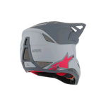 CASCA ALPINESTARS MISSILE TECH RACER HELMET LIGHT GRAY DARK GRAY MATT M M