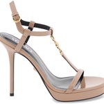 Versace Medusa '95 Patent Leather Sandals BLUSH VERSACE GOLD, Versace