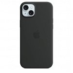 Husa de protectie Apple Silicone Case with MagSafe pentru iPhone 15 Plus, Black