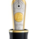 Penita B Din Aur De 18K/750 Ornament Din Rodiu Pentru Stilou M1000 Bicolora Pelikan, Pelikan