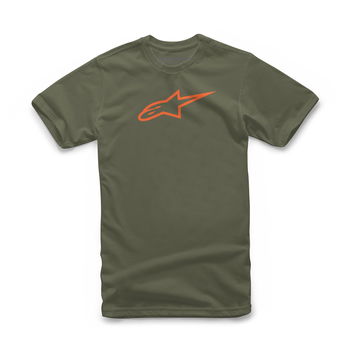 Tricou Alpinestars Ageless Classic Tee Verde/Portocaliu S, Alpinestars